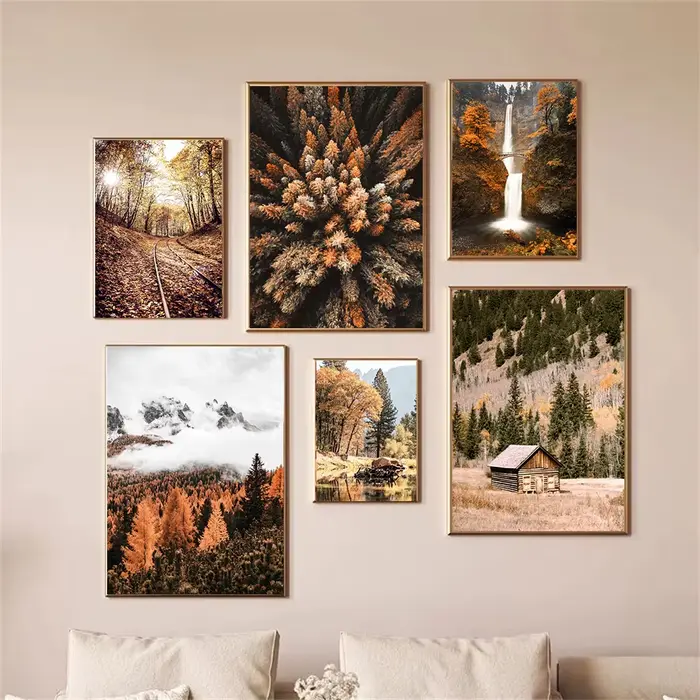 Affiche de paysage d'automne