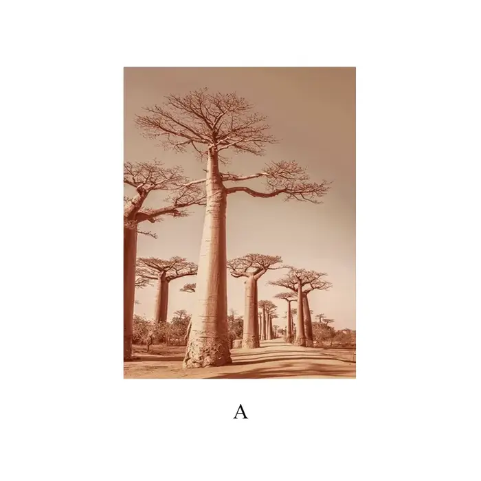 Peinture décorative de style nordique pour salon, combinaison de paysages modernes et minimalistes, 
