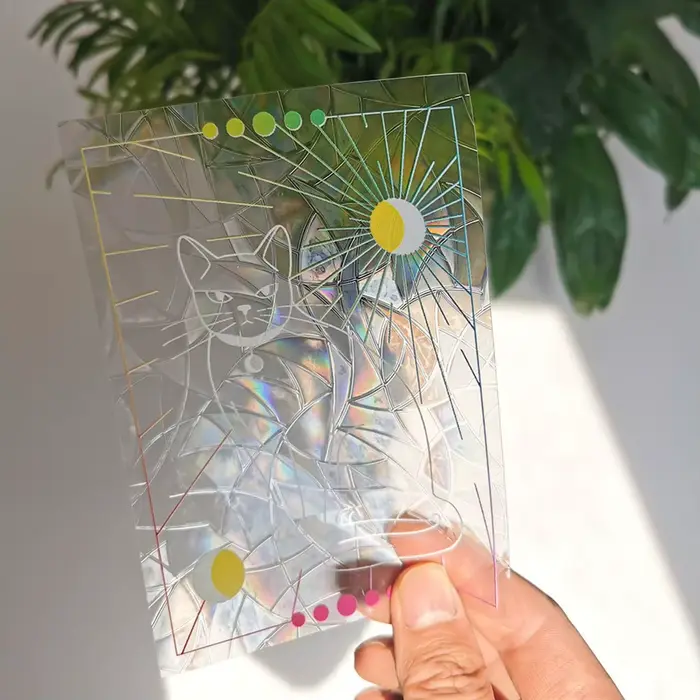 Autocollants de fenêtre en verre auto-adhésifs en PVC
