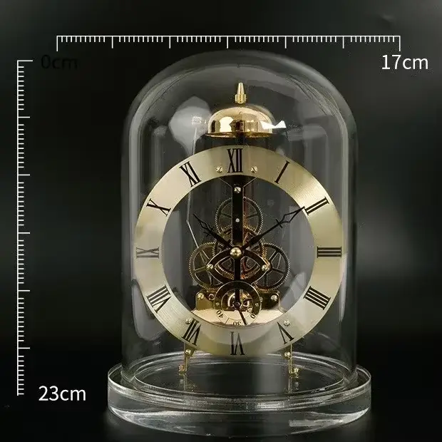 Horloge de bureau mécanique en métal nordique