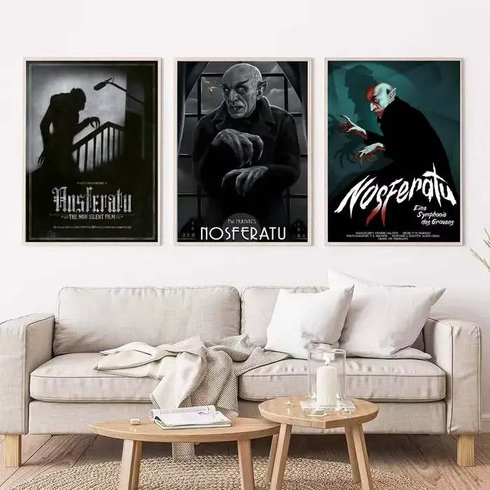 Nosferatu classique film d'horreur auto-adhésif Art affiche rétro autocollant bricolage salle Bar café autocollants peinture murale