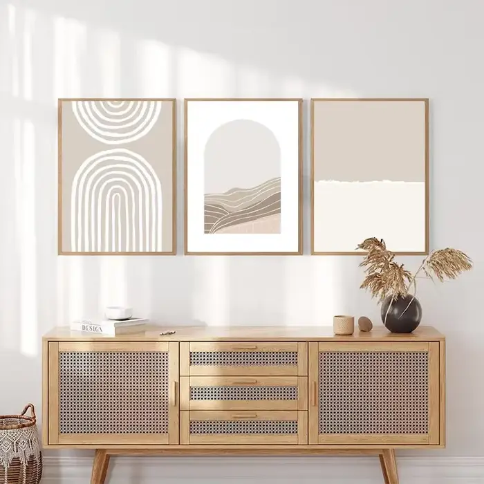 Affiche abstraite beige de Matisse