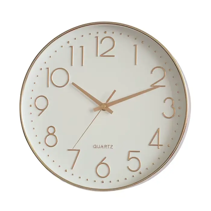 12 pouces horloge murale Design moderne nordique bois salon mécanique d'horloge silencieuse chambre 
