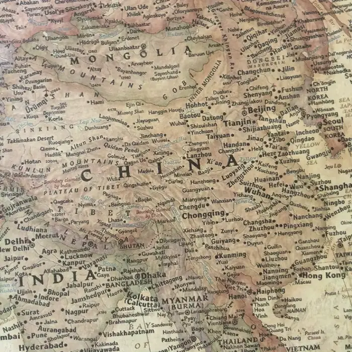 Carte du monde Vintage