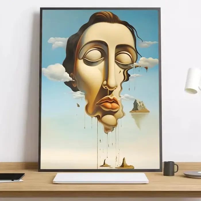 Salvador Dali surréalisme peinture abstraite calligraphie HD toile affiche salon chambre bar décorat