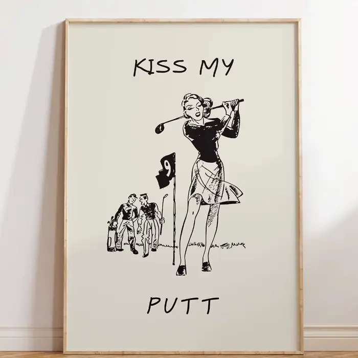Mode Tennis escalade sport Art mur Art Tennis Golf alpinisme chaussures drôle impression toile peinture maison sport décoration