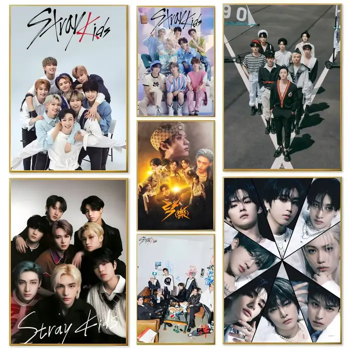 Affiche murale de groupe de garçons S-Stray K-Kids-S