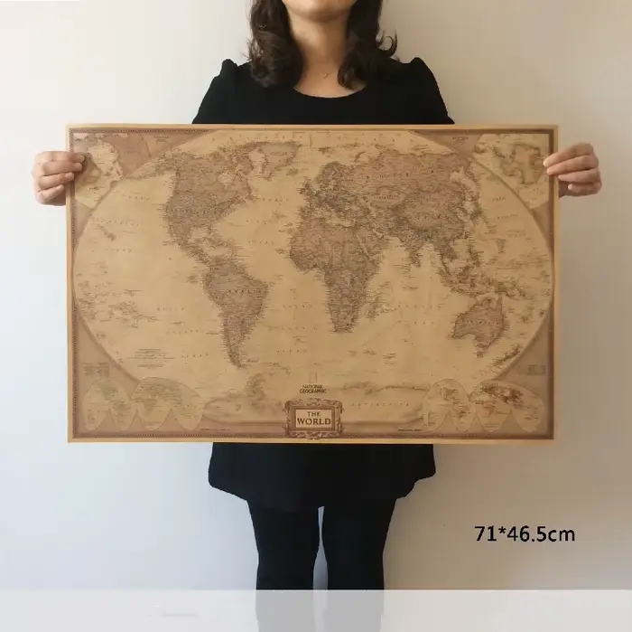 Carte du monde Vintage