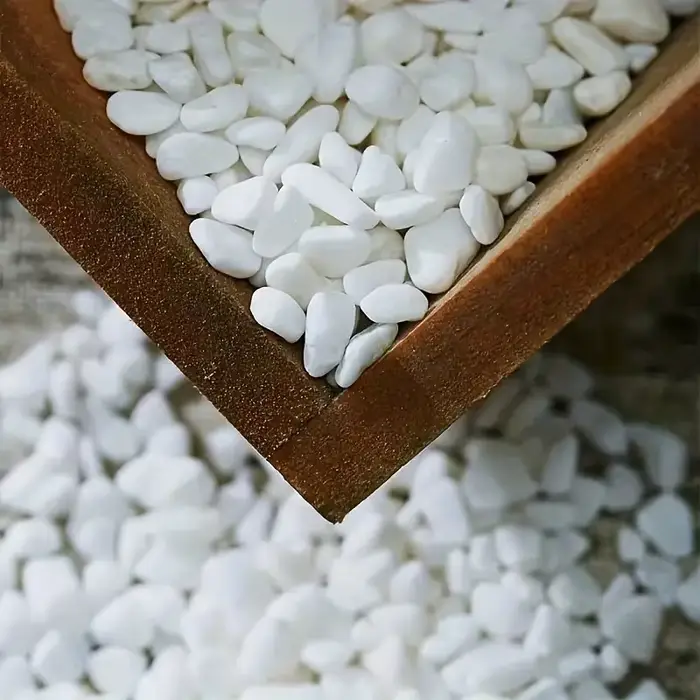 Pierre blanche avec âme, adaptée à la décoration d'aquarium, remplissage de pots de fleurs, aménagem