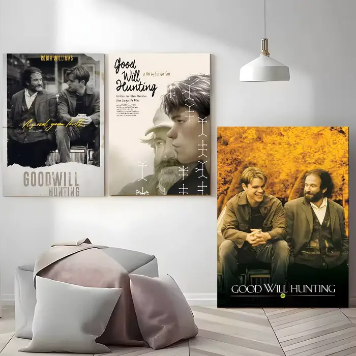 Les autocollants auto-adhésifs du film Sticky Good Will Hunting Poster conviennent à n'importe quelle surface murale