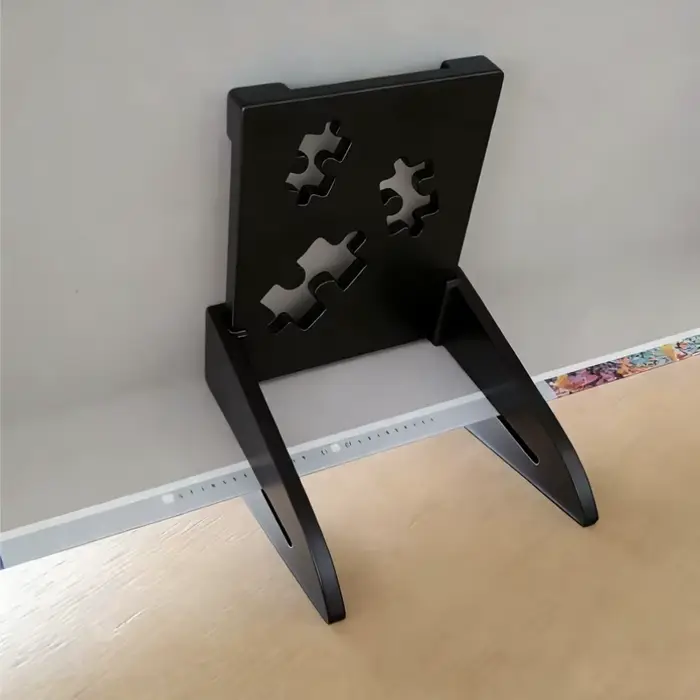 Support d'affichage de puzzle détachable et porte-affiche en plastique noir