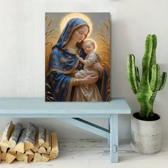 Toile d'art mural de la vierge marie