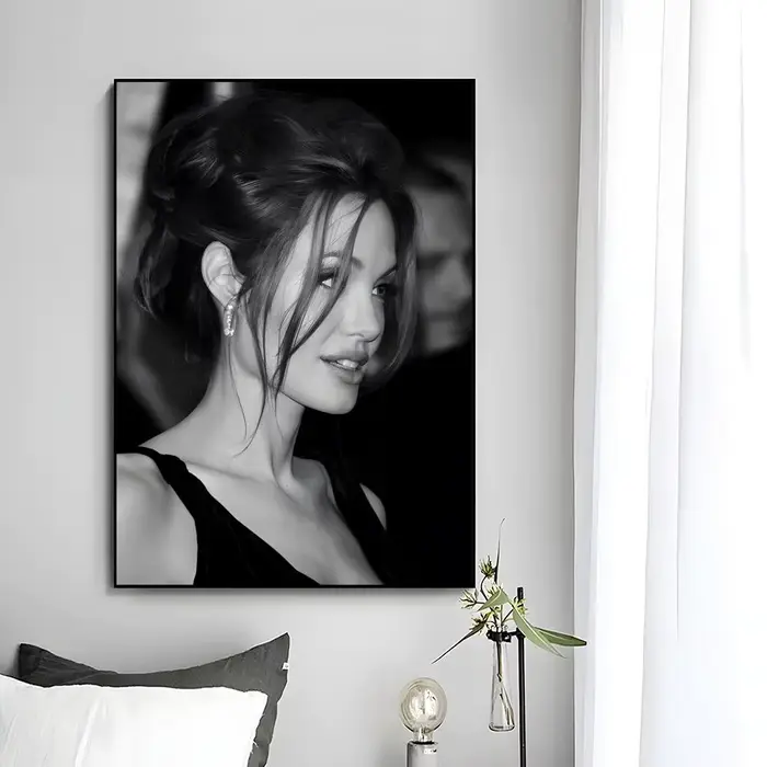 Affiche murale décorative Angelina J-Jolie, impression artistique, décoration murale, décoration de