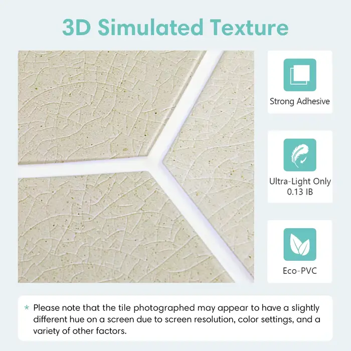 Autocollant mural 3D en PVC
