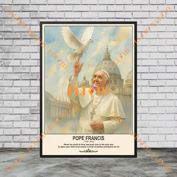 Affiche murale du pape archange