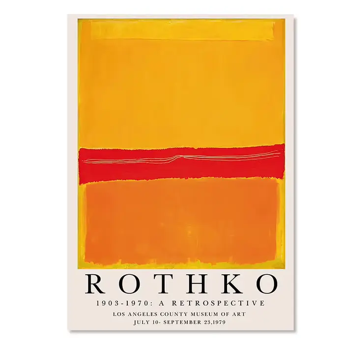 Affiches et impressions d'art Matisse Mark Rothko, peinture sur toile marché aux fleurs, décoration 