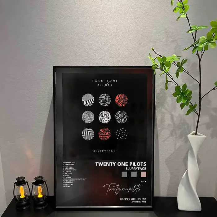 T-Twenty One P-Pilots affiche Album de musique toile impression mur Art chambre décor mur Art impression décor à la maison 50X70 chambre
