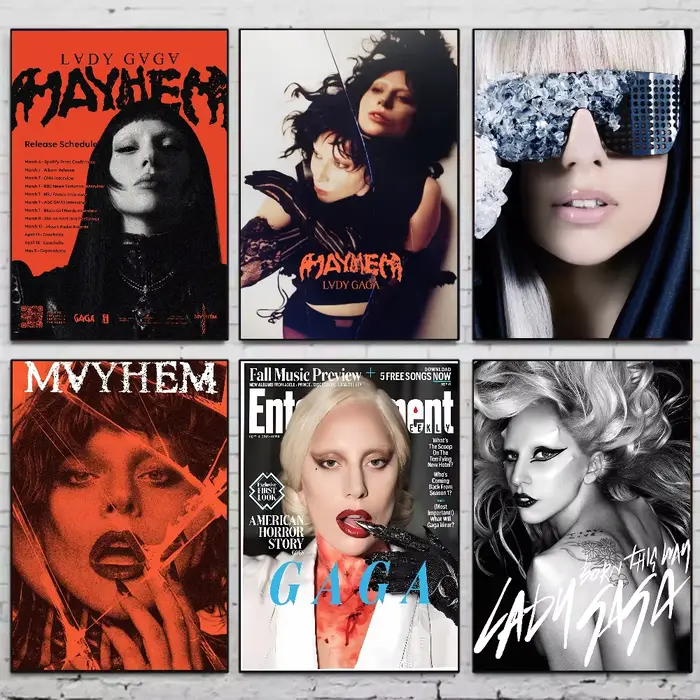 Affiche Singer L-Lady Gaga Mayhem