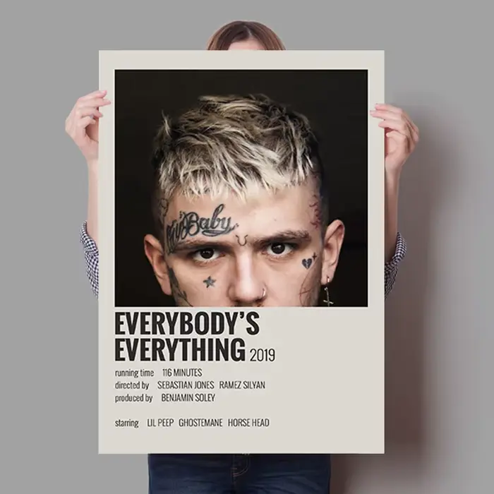 Lil Peep-Affiche Hip Hop Toile Peinture