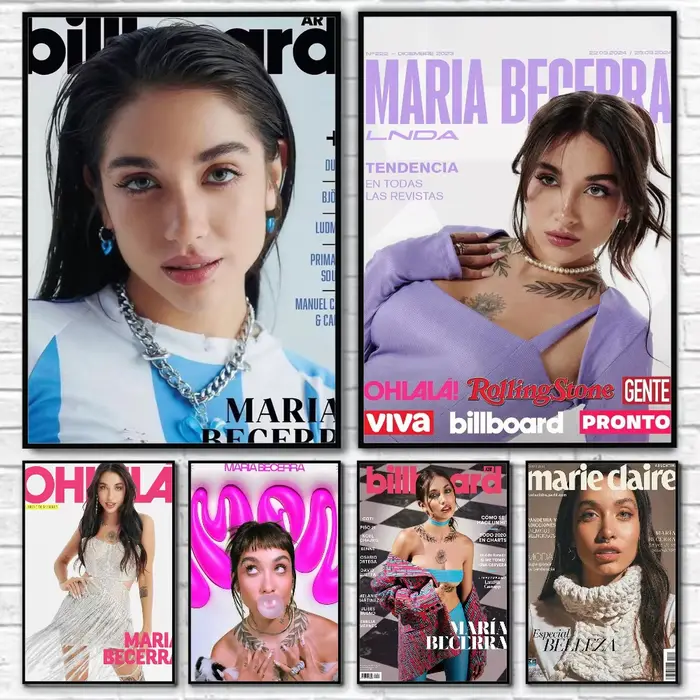Affiche de chanteur argentin m-maria Becerra