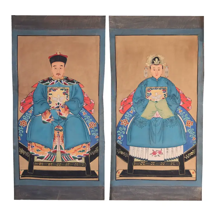 Peinture d'ancêtre peinte à la main sur tissu de toile