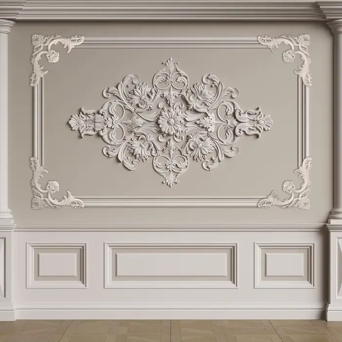 Coins de moulage de plafond en PU