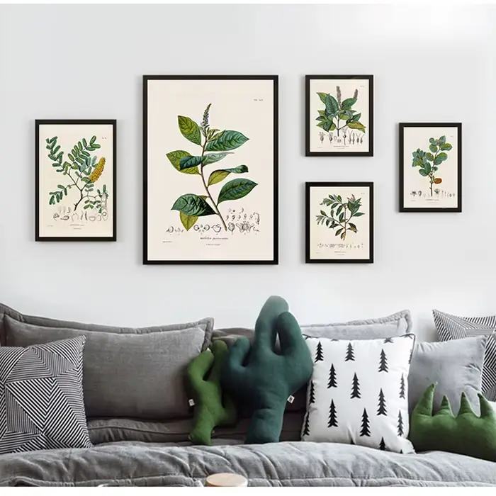 Peinture sur toile botanique
