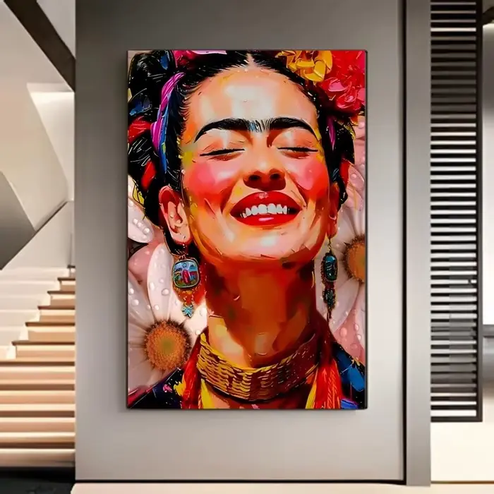 Kit de peinture diamant 5D DIY Frida Kahlo pour décoration murale de la maison, cadeau, mosaïque, en