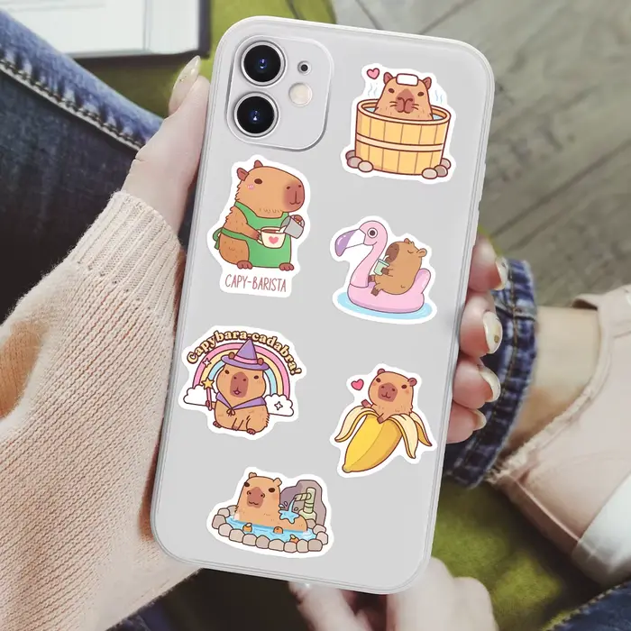 Autocollant Capybara de dessin animé