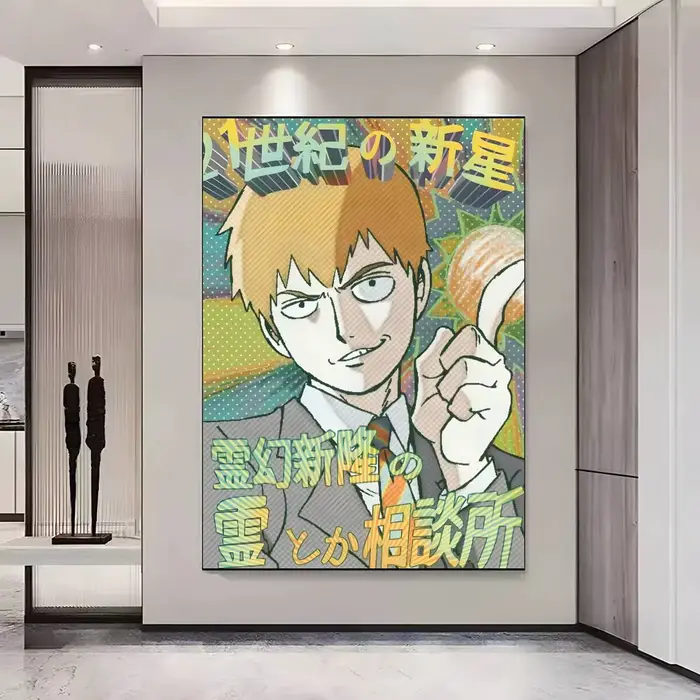 Affiche M-Mob Psycho 100, affiches classiques et impressions d'art mural, adaptées aux salons, chamb