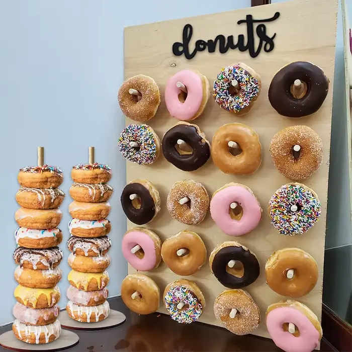 Mur de beignet en bois à faire soi-même