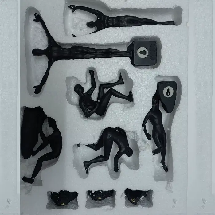 Figurine murale en résine pour homme et homme, ensemble de 6 pièces, abstrait, créatif, escalade, fi