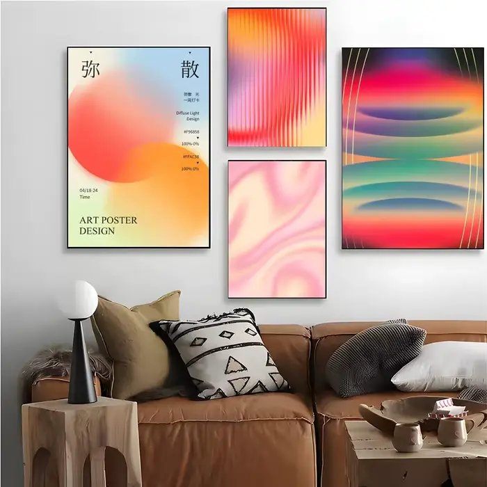 Affiche d'art esthétique Aura Gradient