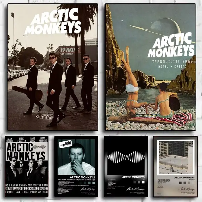 Affiche de groupe de rock A-Arctic Monkeys
