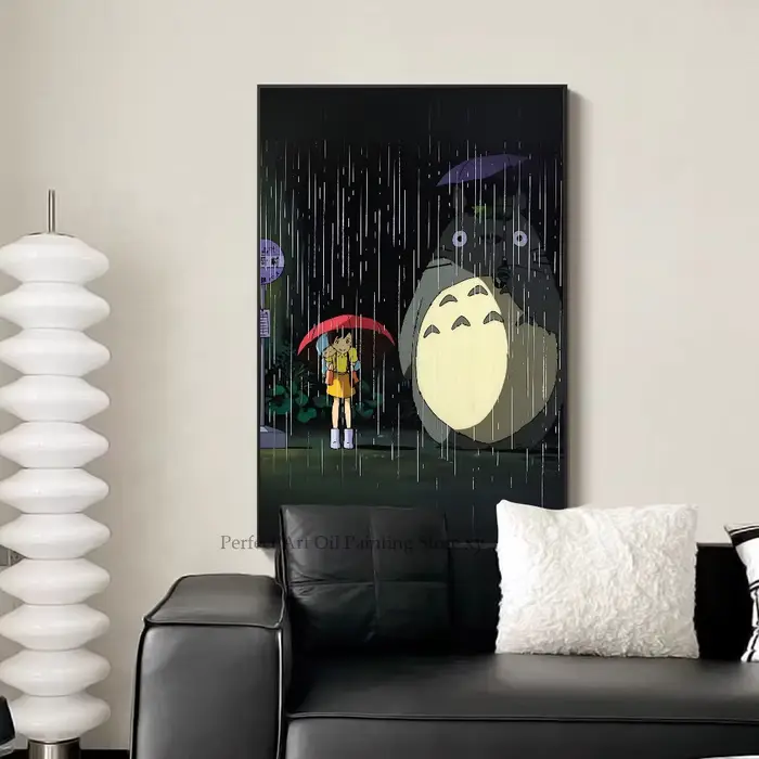 Studio Ghibmovies Anime T-Totoro Cartoon Poster