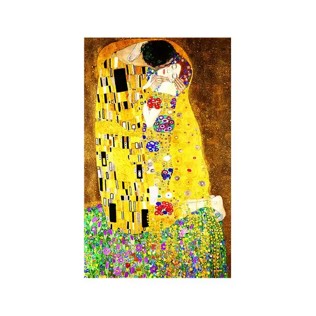Gustav Klimt Kiss – toile abstraite, imprimés et affiches, répliques célèbres, images murales pour d