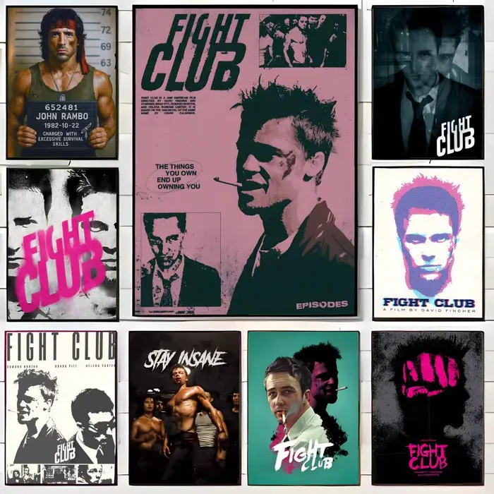 Affiche de film suspensif F-Fight C-Club