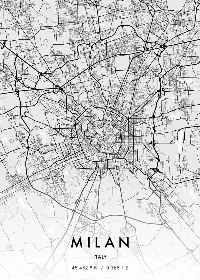 Carte de la ville Paris New York