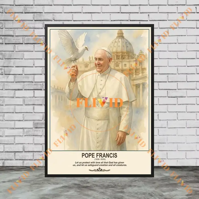Affiche murale du pape archange