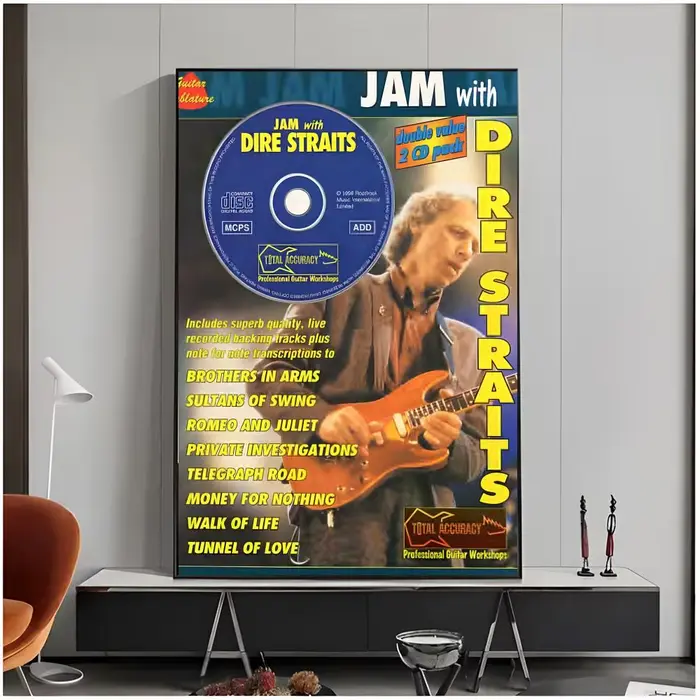 Affiche de groupe de rock classique D-Dire Straits, impression décorative pour salon et chambre à coucher, décor sans cadre