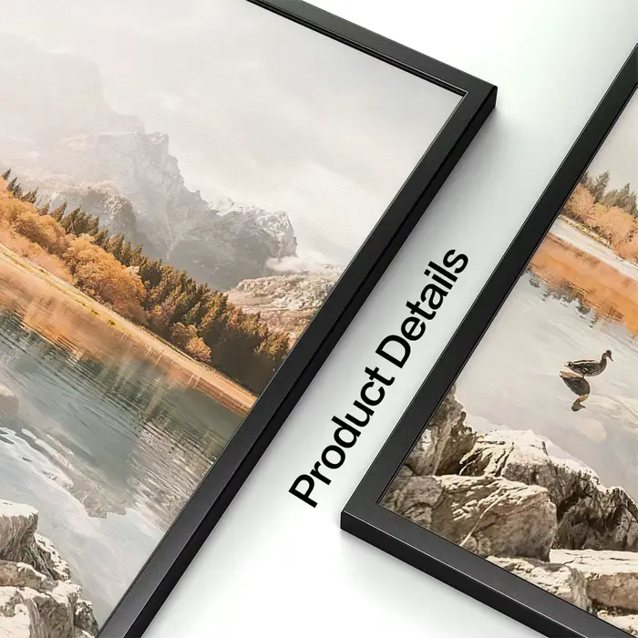 Impression d'art mural de paysage d'automne