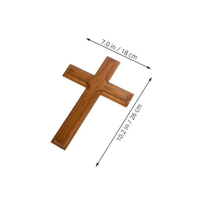 Croix murale en bois massif