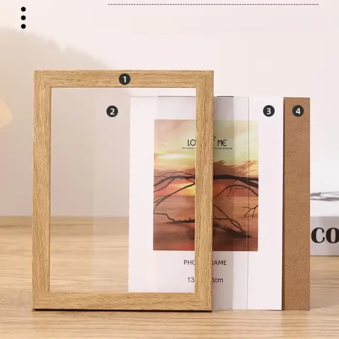 Cadre photo en bois 6/7/8/10 pouces A4 4×6 6×8