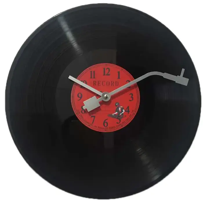 Horloge Murale Rétro Européenne Ultra-Silays euse, Record Vinyle, Personnalité, 73Bar, Décorative