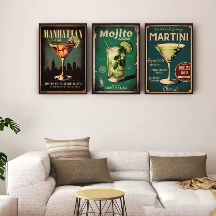 Affiche de Cocktail Rétro à Clicks