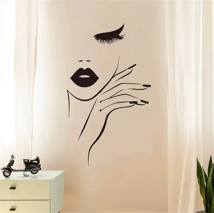 Autocollant mural pour Salon de manucure