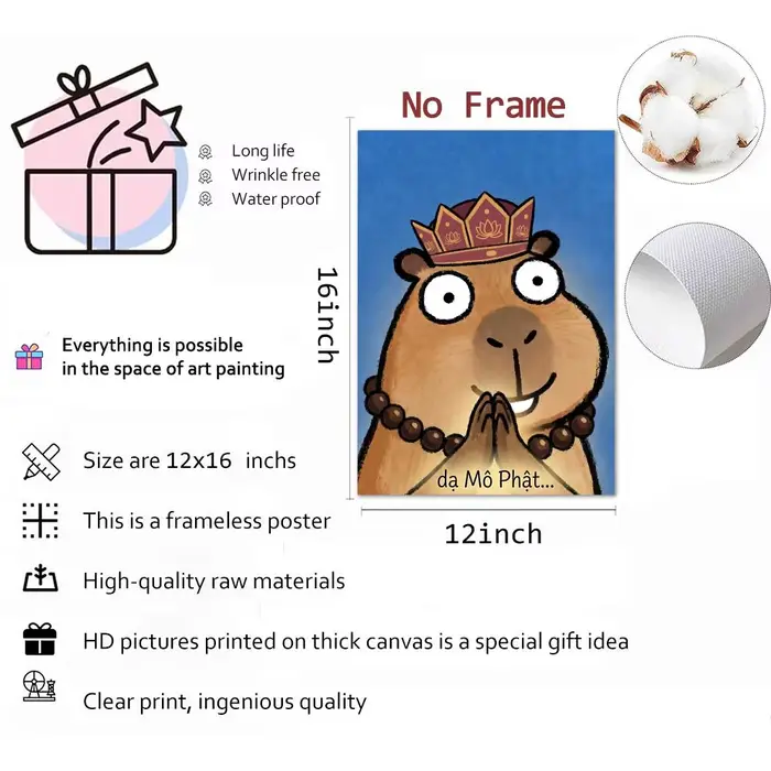 Peinture de dessin animé Kicapara simple et mignonne