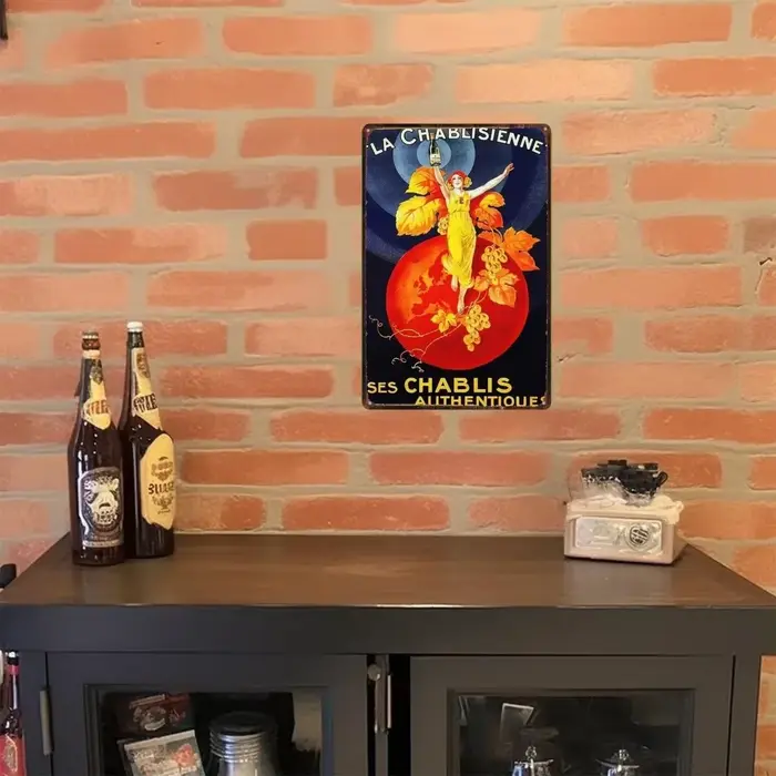 Affiche Murale Vintage en Métal