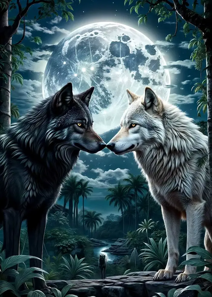 Affiches classiques de la forêt, Animal sauvage, loup, bête féroce, imprimés, peinture sur toile, ta