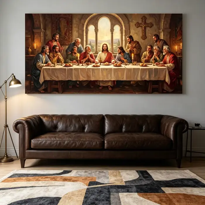 Tableau mural sur toile La Cène
